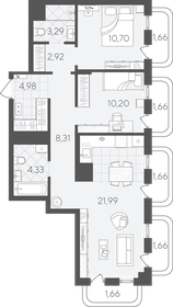 Квартира 75 м², 2-комнатная - изображение 1