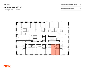 Квартира 33,7 м², 1-комнатная - изображение 2
