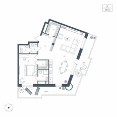 Квартира 100,9 м², 2-комнатная - изображение 2