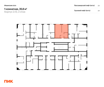 Квартира 35,8 м², 1-комнатная - изображение 2