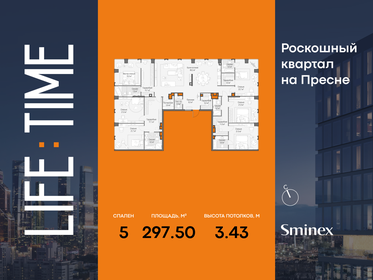 Квартира 297,5 м², 5-комнатная - изображение 1