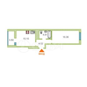 Квартира 40,7 м², 1-комнатная - изображение 1