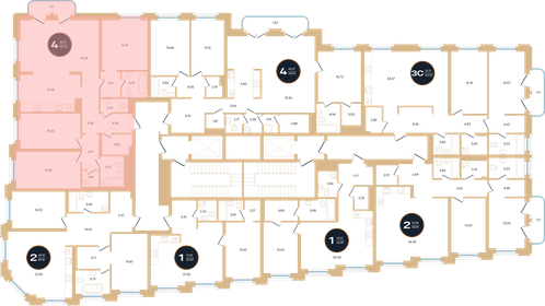 Квартира 133,3 м², 4-комнатная - изображение 1