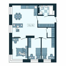 Квартира 70,4 м², 4-комнатная - изображение 1