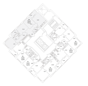 Квартира 75,5 м², 3-комнатная - изображение 2