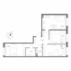 Квартира 79 м², 3-комнатная - изображение 2