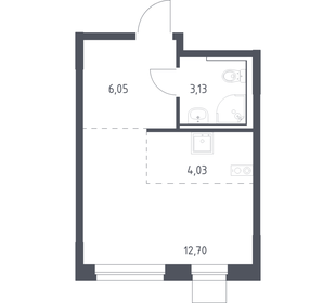 Квартира 25,9 м², студия - изображение 1