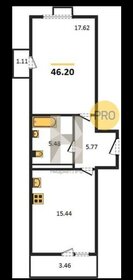 Квартира 46,2 м², 1-комнатная - изображение 4