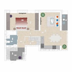 Квартира 57,6 м², 1-комнатная - изображение 3