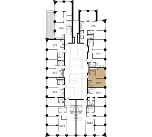 Квартира 36,6 м², 1-комнатная - изображение 2