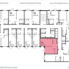 Квартира 38,1 м², 1-комнатная - изображение 2