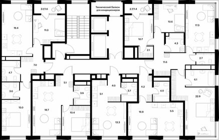 Квартира 89,7 м², 3-комнатная - изображение 2
