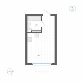 Квартира 25,3 м², студия - изображение 1