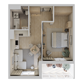 Квартира 44,1 м², 1-комнатная - изображение 2