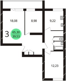 Квартира 65 м², 3-комнатная - изображение 1