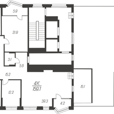 Квартира 159,7 м², 4-комнатная - изображение 4