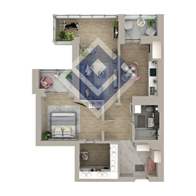 Квартира 73,4 м², 2-комнатная - изображение 2