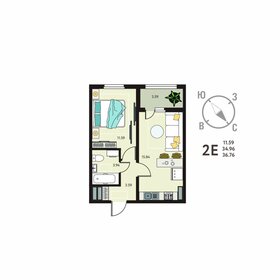 Квартира 36,3 м², 1-комнатная - изображение 2