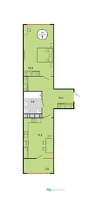 Квартира 44,8 м², 1-комнатная - изображение 1