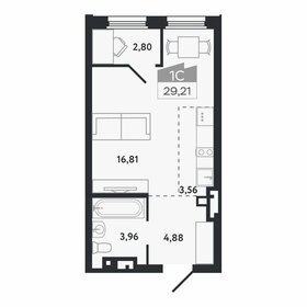 Квартира 29,2 м², студия - изображение 1
