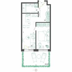 Квартира 49,6 м², 1-комнатная - изображение 4