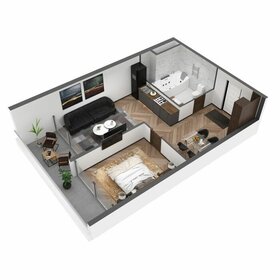 Квартира 58,1 м², 2-комнатные - изображение 1