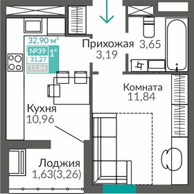 Квартира 31,3 м², 1-комнатная - изображение 1