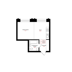 Квартира 30,4 м², студия - изображение 2