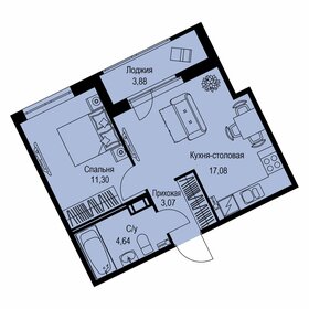 Квартира 38 м², 1-комнатная - изображение 1