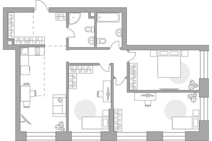 Квартира 90,1 м², 3-комнатная - изображение 1