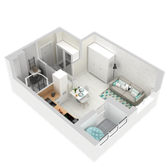 Квартира 25,8 м², студия - изображение 5