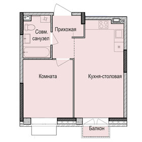 Квартира 38,8 м², 1-комнатная - изображение 1