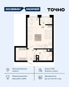 Квартира 33 м², студия - изображение 1