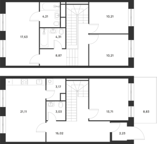 Квартира 117,4 м², 3-комнатная - изображение 1