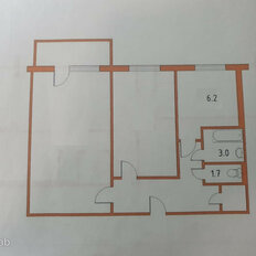 Квартира 44 м², 2-комнатная - изображение 1