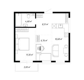 Квартира 44,9 м², 2-комнатная - изображение 2