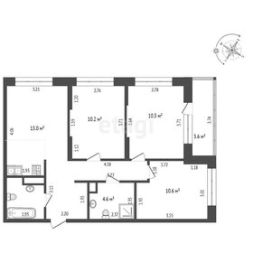 Квартира 63,3 м², 3-комнатная - изображение 1
