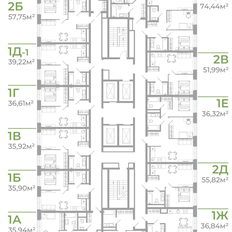 Квартира 36,7 м², 1-комнатная - изображение 3
