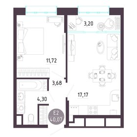 Квартира 40,1 м², 1-комнатная - изображение 1
