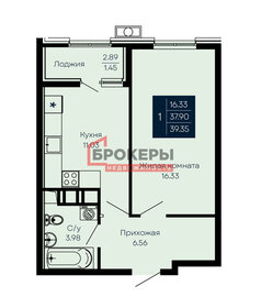 Квартира 39,3 м², 1-комнатная - изображение 1
