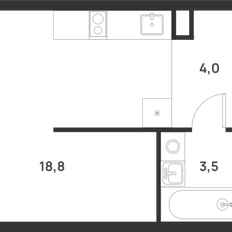 Квартира 26,3 м², студия - изображение 2