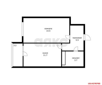 Квартира 36,2 м², 1-комнатная - изображение 1
