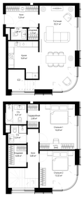Квартира 104,6 м², 3-комнатная - изображение 2