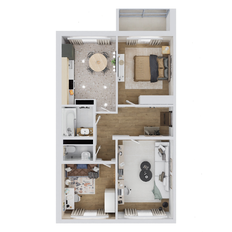 Квартира 66,9 м², 3-комнатная - изображение 2
