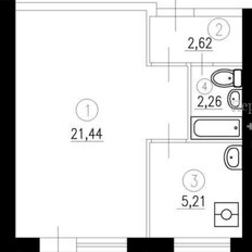 Квартира 31 м², 1-комнатная - изображение 4