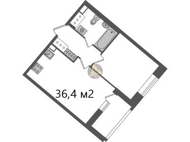 Квартира 36,4 м², 1-комнатная - изображение 1
