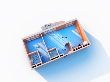 Квартира 76,7 м², 2-комнатная - изображение 2