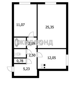 Квартира 64 м², 2-комнатная - изображение 1