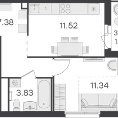 Квартира 35,5 м², 1-комнатная - изображение 2