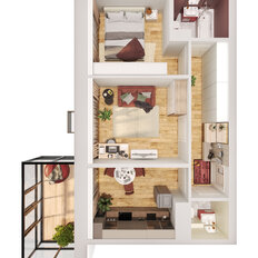 Квартира 55,8 м², 2-комнатная - изображение 4